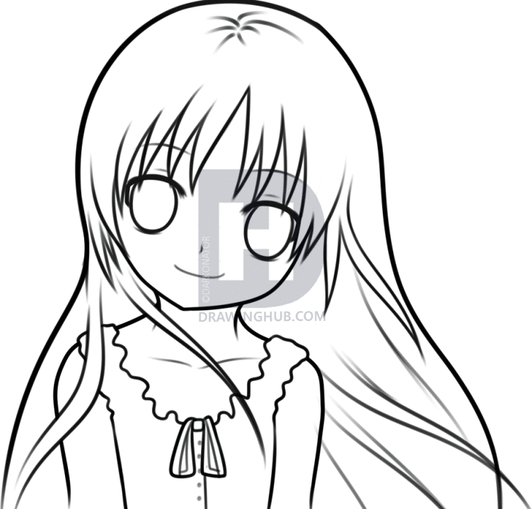 752x720 How To Draw An Anime Kid, Step By Step, Drawing Guide, By