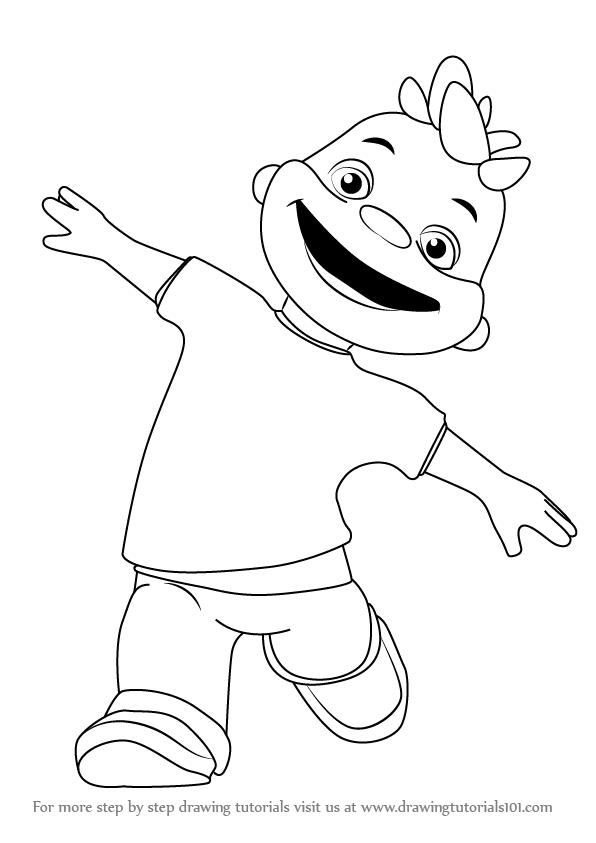 596x843 Learn How To Draw Gerald From Sid The Science Kid (Sid The Science