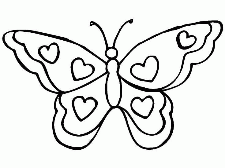 735x550 Butterfly Coloring Pages For Kids Kids N Fun 56 Coloring Pages
