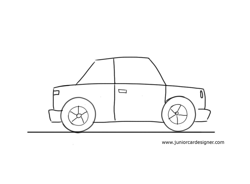 1000x735 Very Easy Car To Draw For Little Kids Need This Since I'Ve