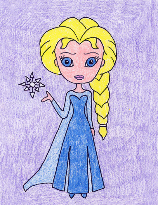541x700 Draw Elsa