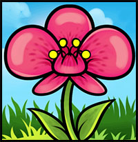 200x206 How To Draw Flowers Drawing Tutorials Amp Drawing Amp How To Draw