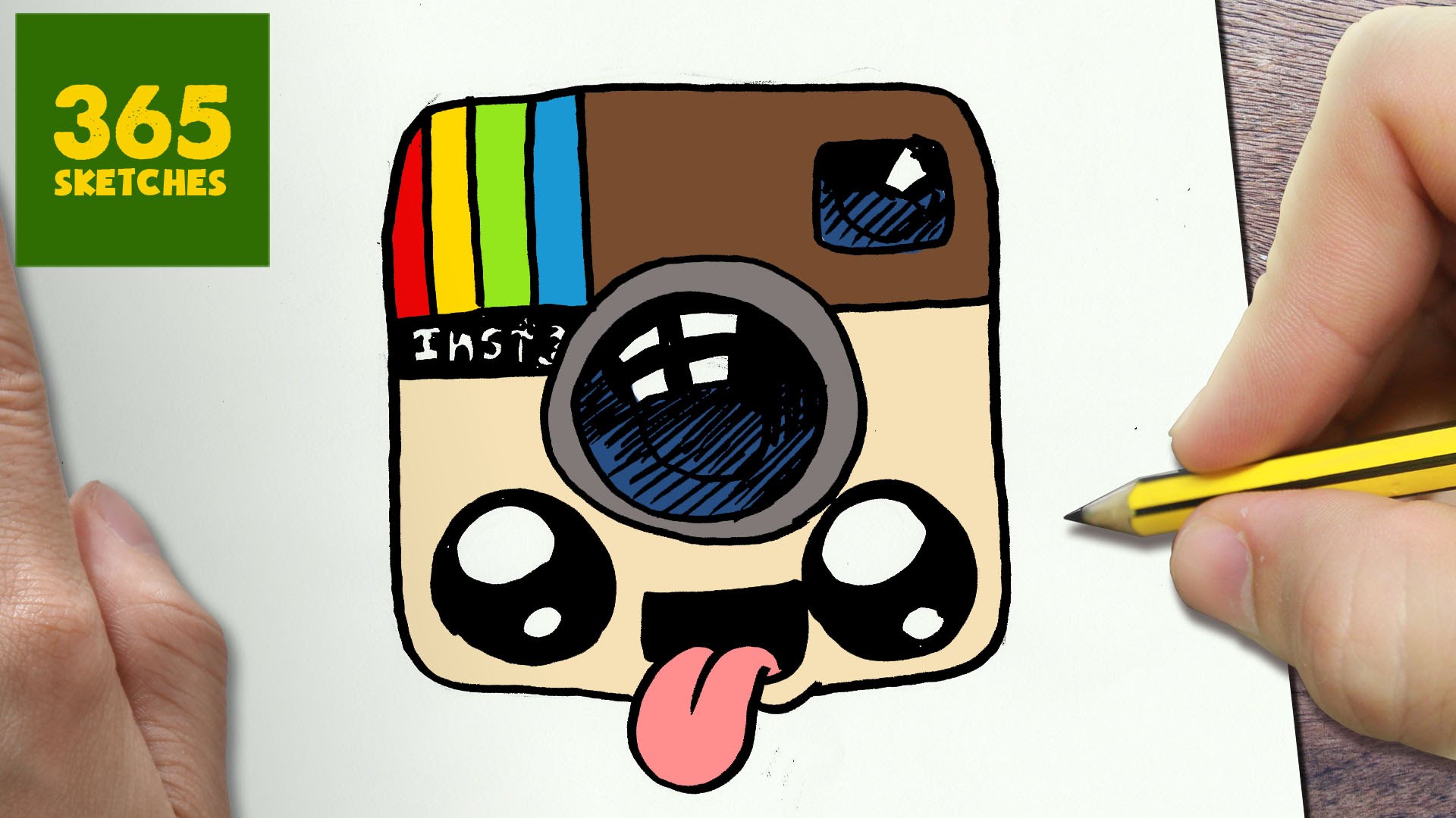 1920x1080 How To Draw A Logo Instagram Cute, Easy Step By Step Drawing