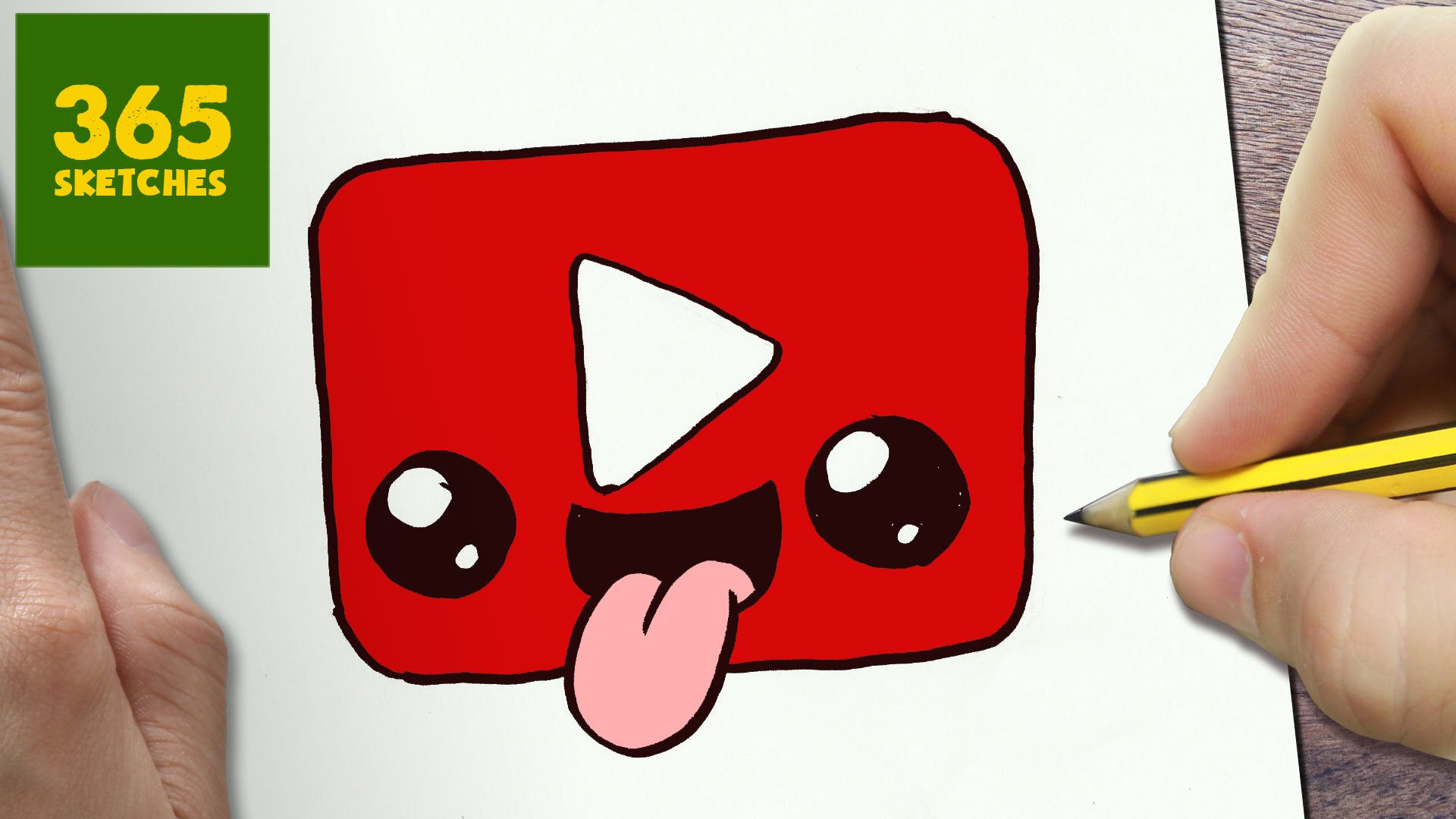 1920x1080 How To Draw A Youtube Logo Cute, Easy Step By Step Drawing Lessons