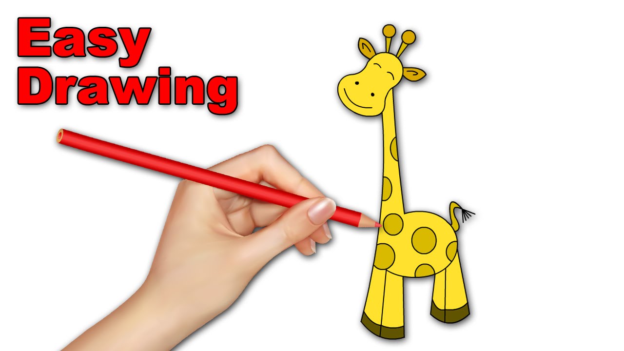 1280x720 How To Draw Giraffe Cartoons For Kids