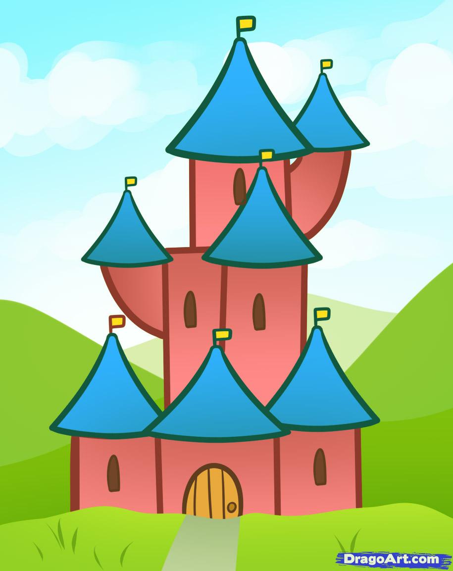 915x1153 How To Draw A Castle For Kids Grandma S' Doodles
