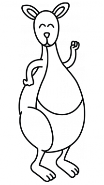 215x382 How To Draw A Kangaroo, Wid Animals, Easy Step By Step Drawing