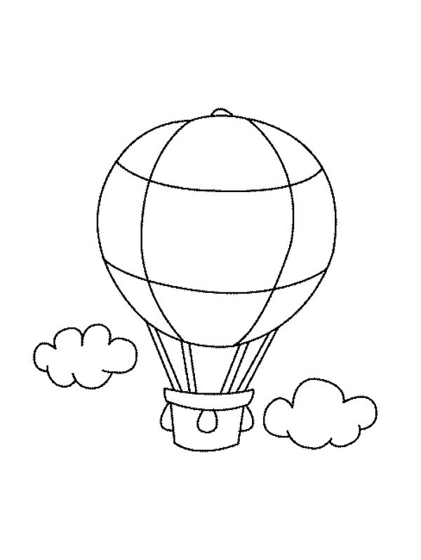 600x799 Balloon Coloring Pages Drawing Hot Air Balloon Coloring Pages