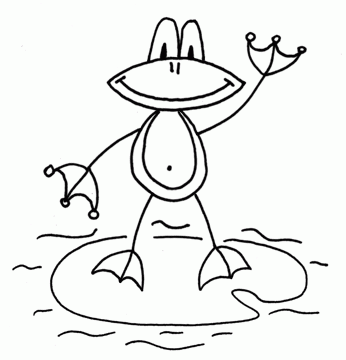 346x360 Easy Drawing For Kids Step By Step. Frogling For Preschoolers