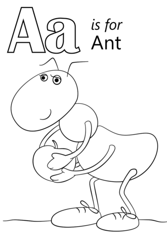 340x480 Ant Coloring Pages For Preschoolers Coloring