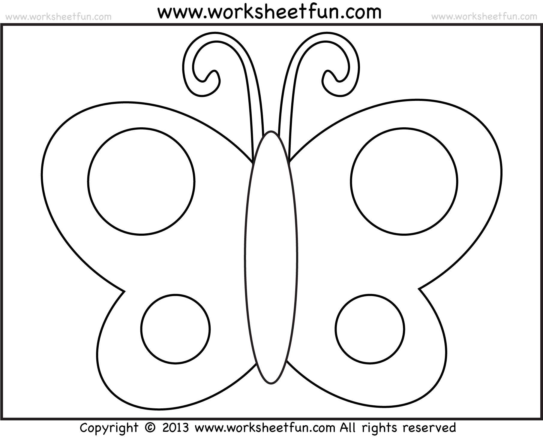 1810x1462 Butterfly Tracing And Coloring 4 Preschool Worksheets Free
