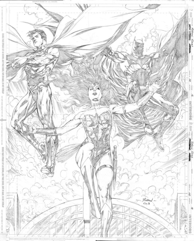 801x998 Superman Wonder Woman And Batman