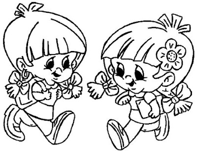 400x308 First Day Of School Kids Coloring Pages The Music Chamber