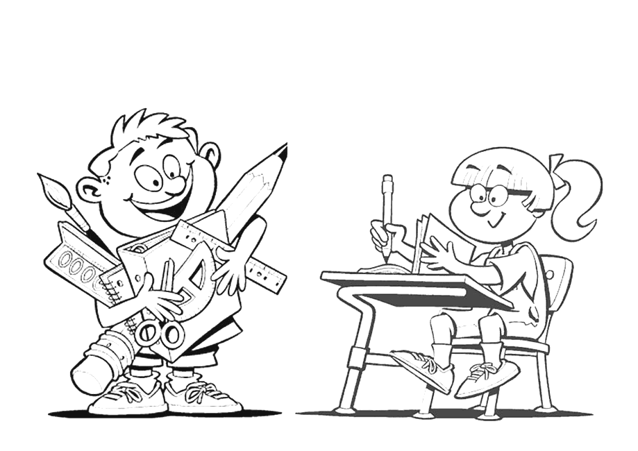 919x650 School Drawings Coloring Page ~ Child Coloring