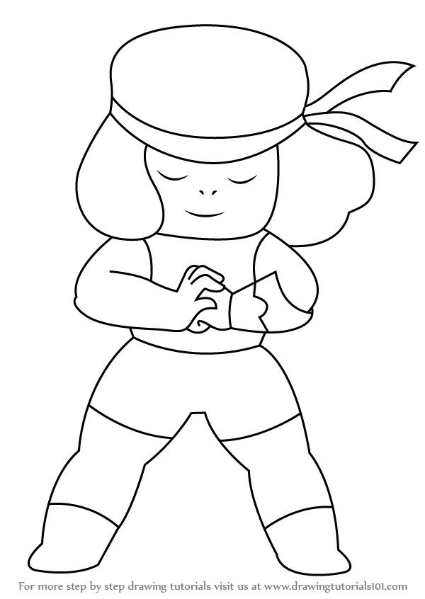 600x846 Learn How To Draw Ruby From Steven Universe (Steven Universe) Step