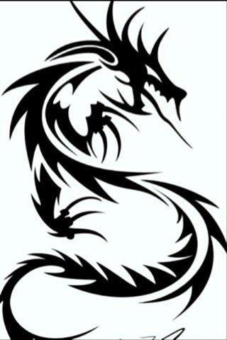 320x480 Dragon Black And White Dragon Black And White Drawing Clipart