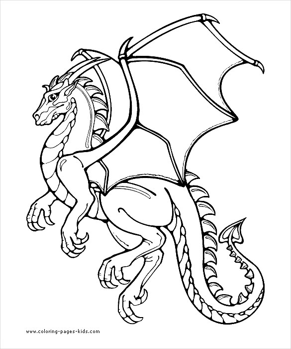 585x700 Dragon Drawing Template Free Pdf Documents Download! Free