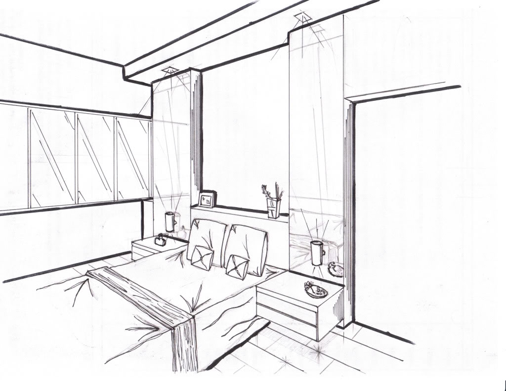 1024x791 3d Bedroom Drawing (Photos And Video)