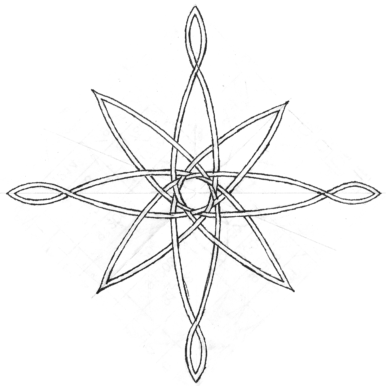 1340x1340 Compass Rose Drawing Drawn Compass Celtic