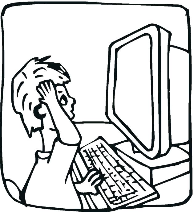 630x687 Computer Coloring Pages Plus Coloring And Drawing Games Computer