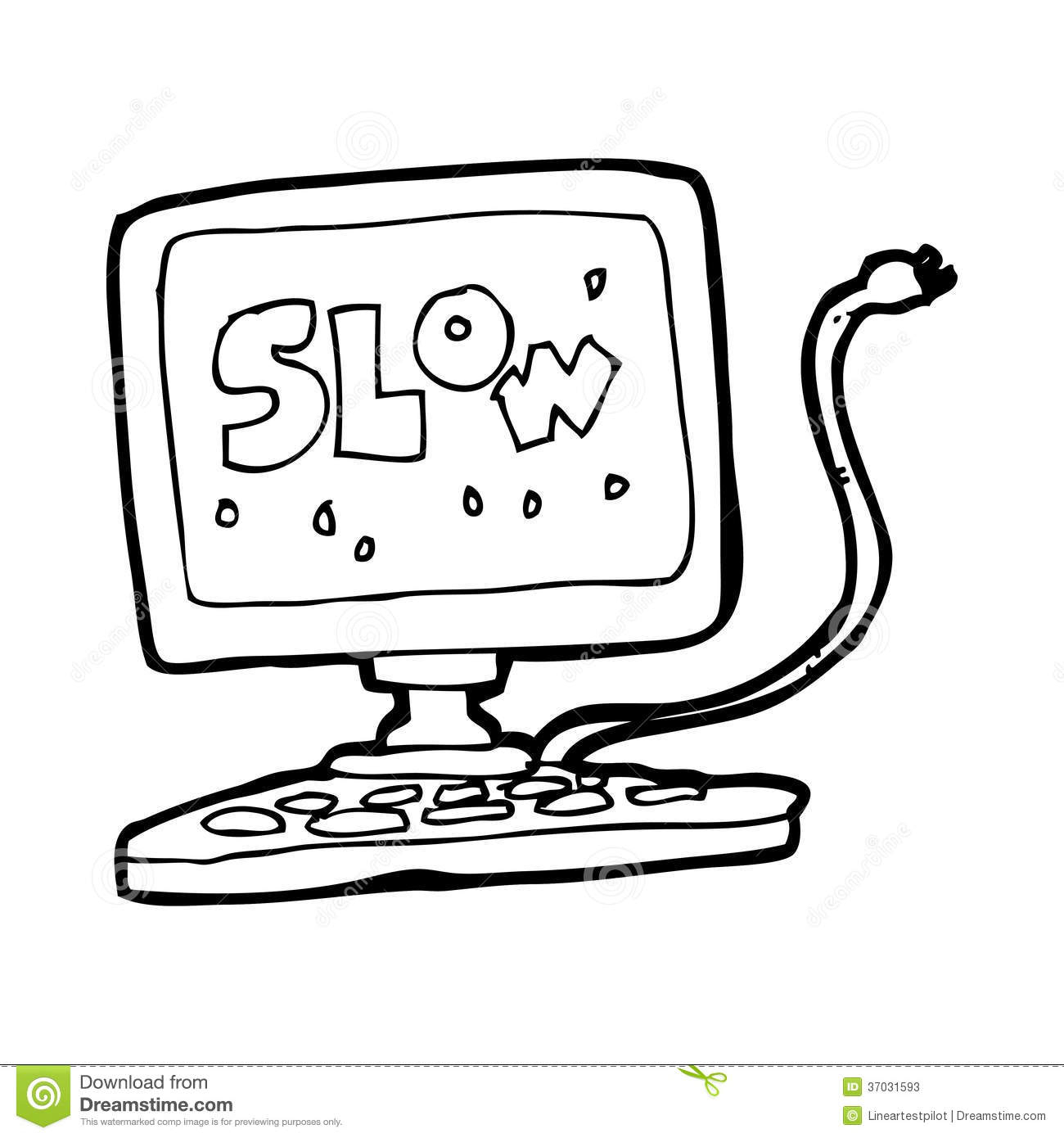 1300x1390 Computer Cartoon Drawing