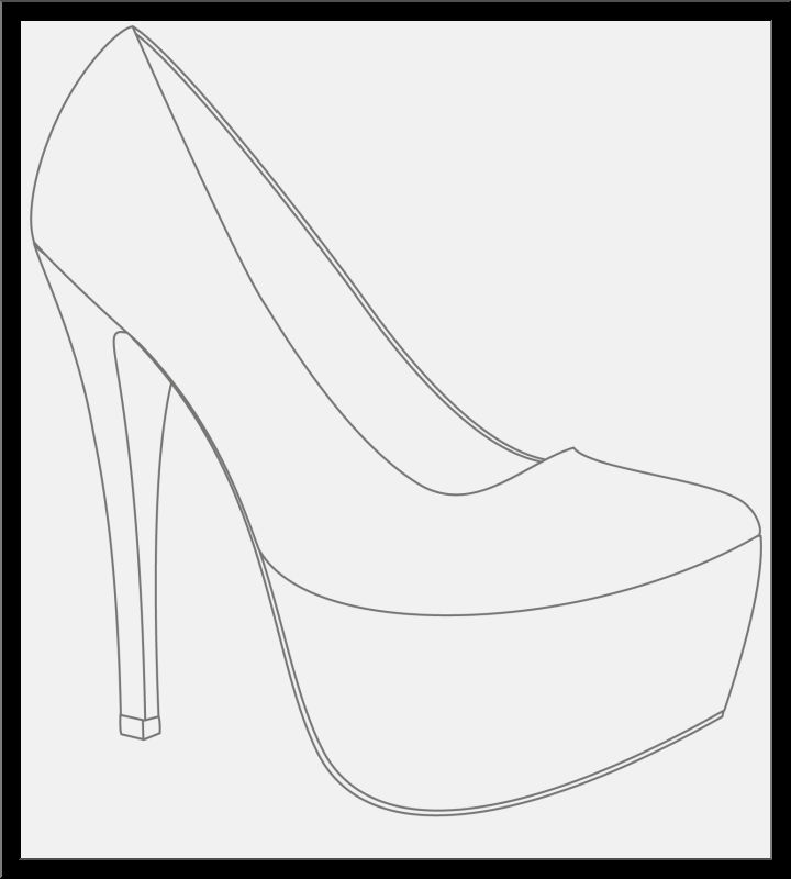 720x800 Shoe Drawing Ideas And Make You Need