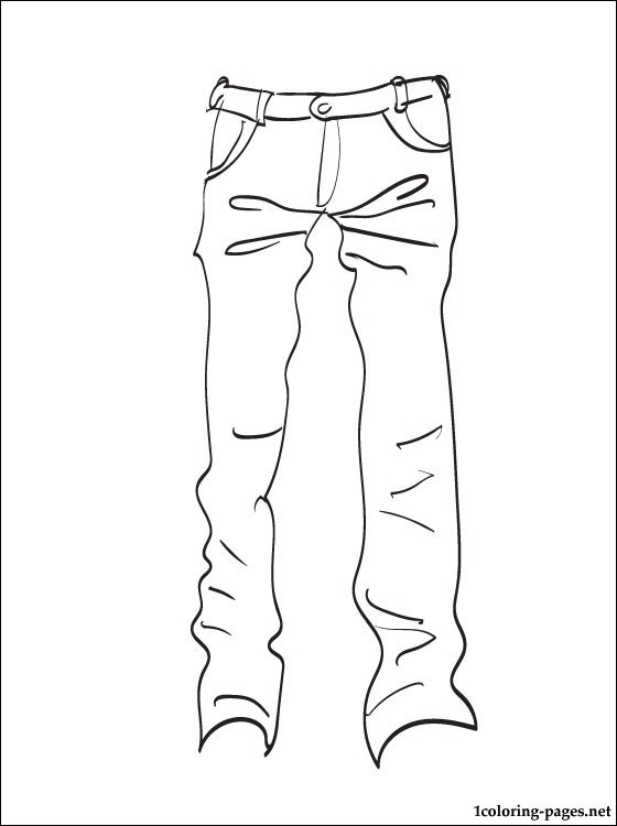 560x750 Jeans Coloring Page For Printing Coloring Pages