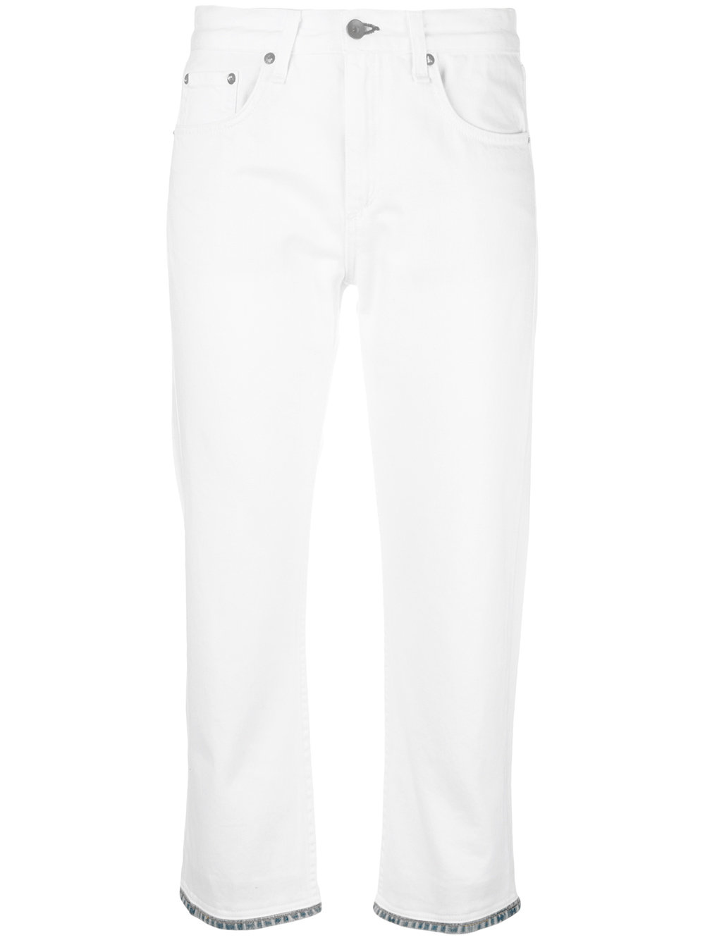 1000x1334 Rag Amp Bone Jean Cropped Jeans With Contrast Hem White Women