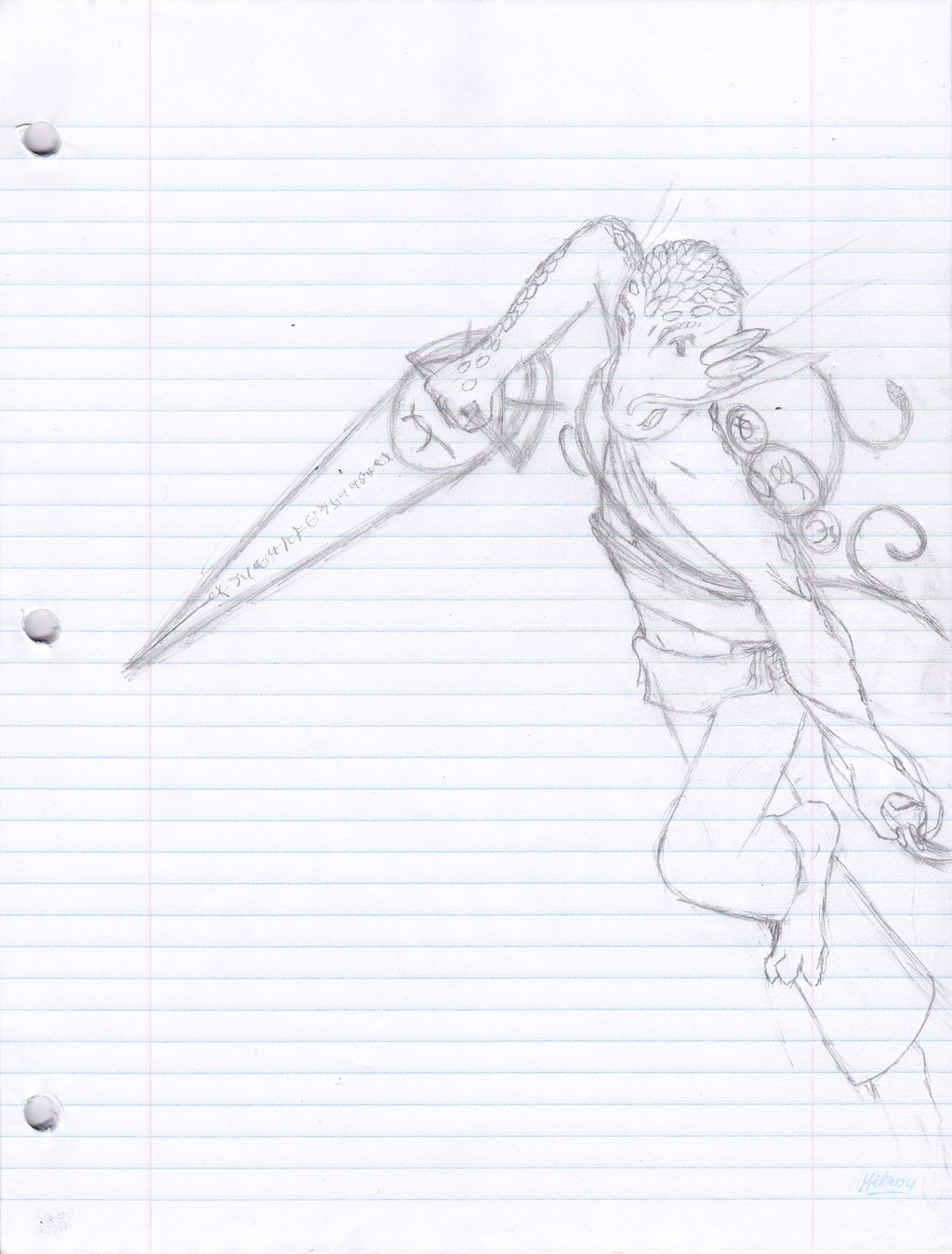 1024x1349 Lined Paper Lunge By Taihus