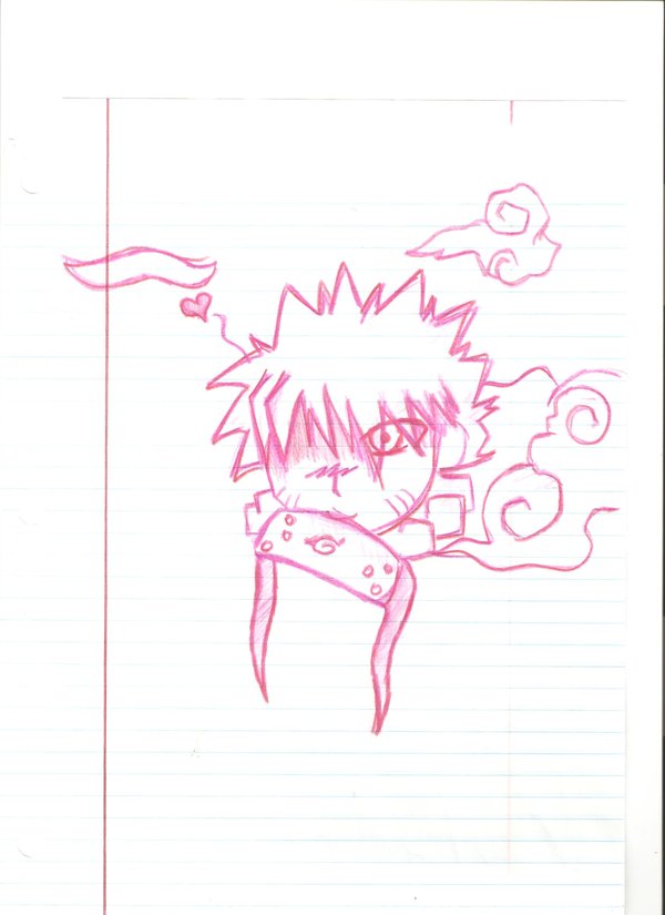 600x825 Pink Naruto Lined Paper By Poiznkunai