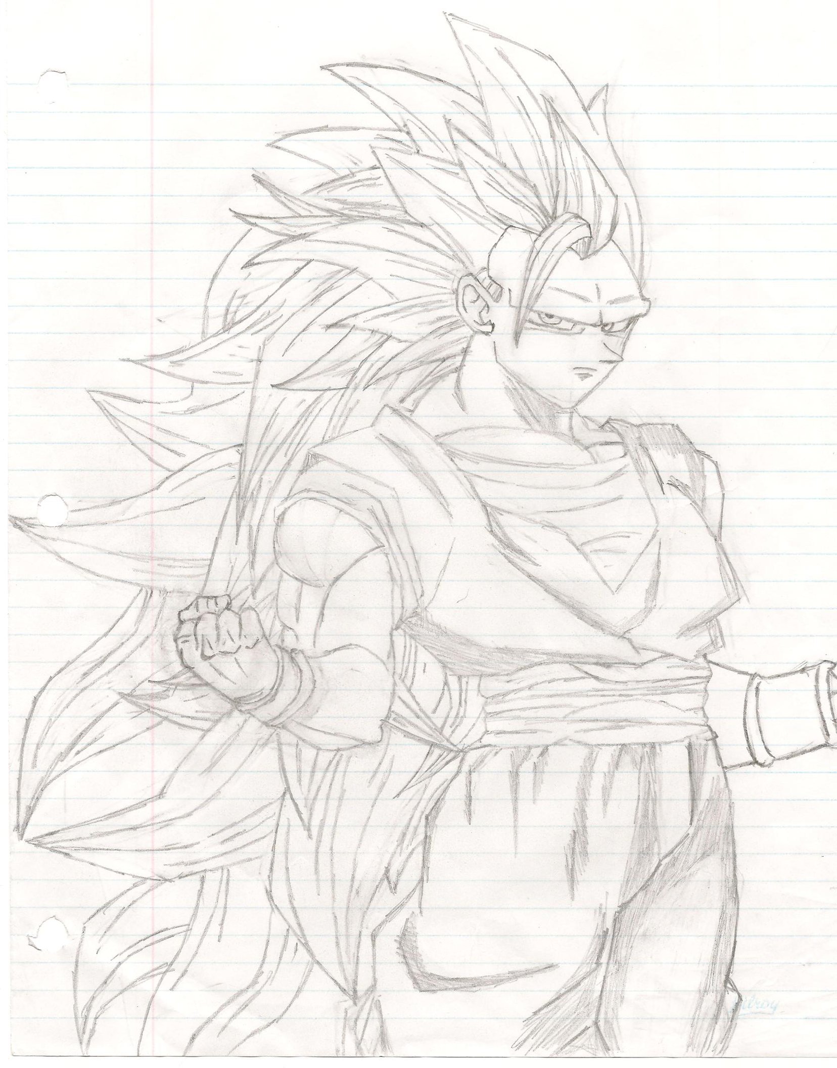 1656x2113 Ssj3 Goku By Joesia