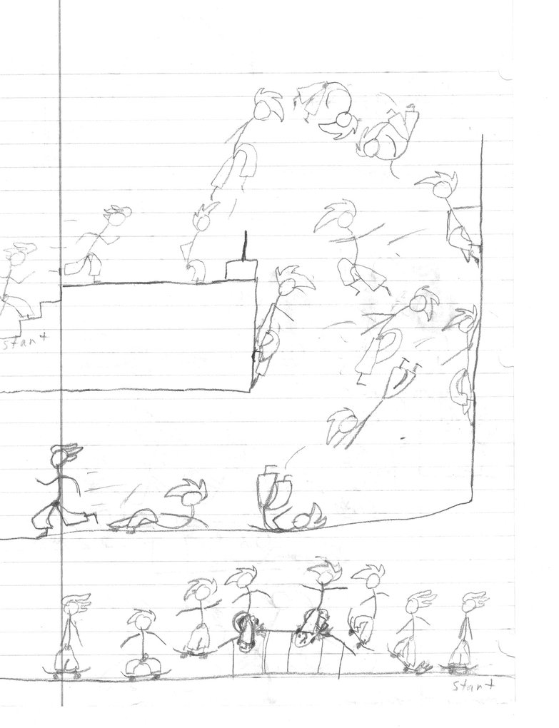 783x1020 Stick Figures In Motion By Lined Paper Sketcher