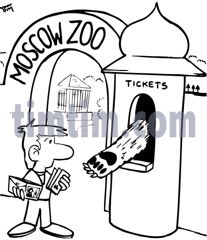 406x470 Free Drawing Of Moscow Zoo Bw From The Category Holidays Tourism