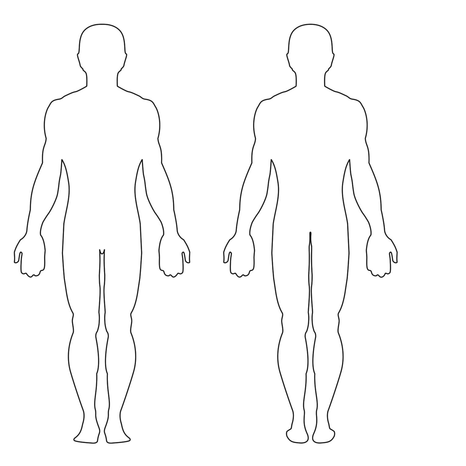 Drawing Outline Of Human Body