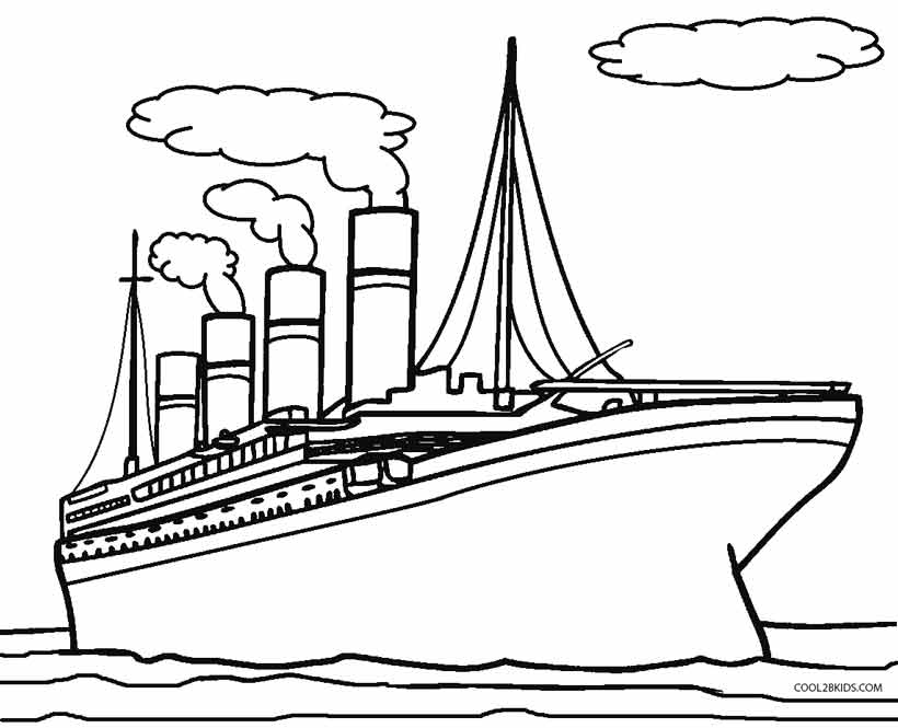 820x665 Printable Titanic Coloring Pages For Kids Cool2bkids