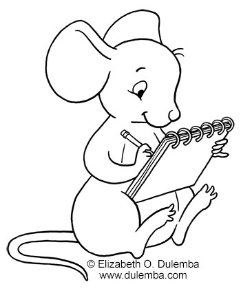350x423 Draw Coloring Pages Dulemba Coloring Page Tuesday Drawing Mouse