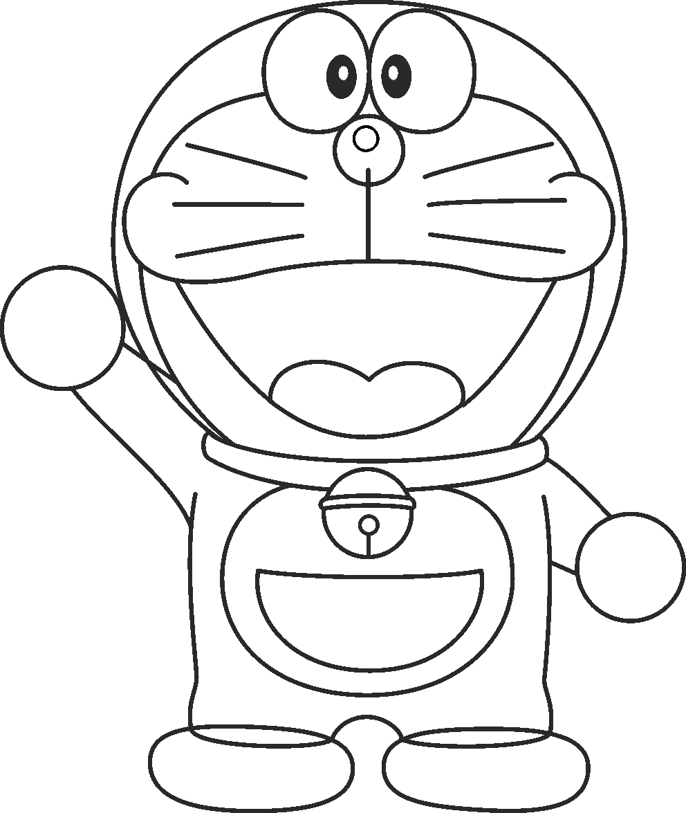 992x1175 Doraemon Coloring Pages