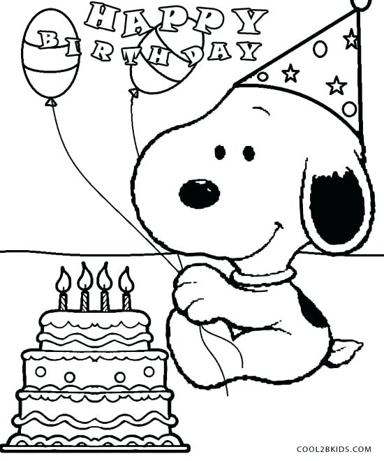 550x660 Coloring Pages For Birthdays Birthday Coloring Pages Free