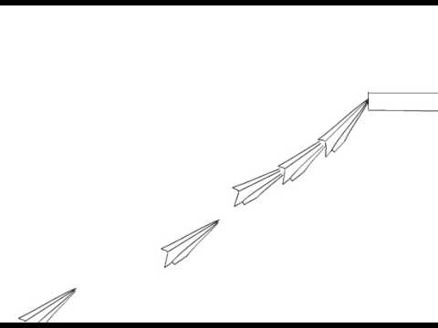 480x360 Paper Airplane Animation