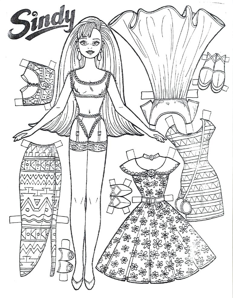 771x987 Paper Dolls Coloring Pages Paper Doll Coloring Page Mods Danish By