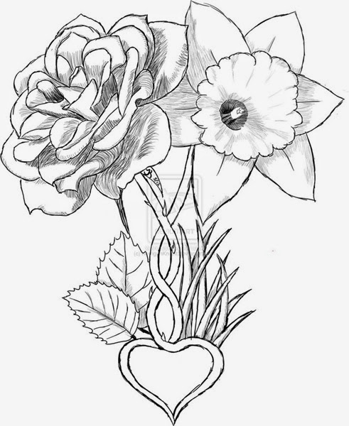 491x600 Flowers Drawings Tattoos Many Flowers