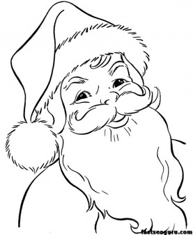 277x338 Santa Claus Face Printable Santa Claus Coloring Pages Let'S