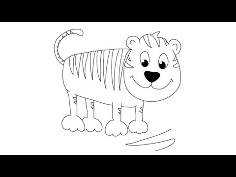 480x360 How To Draw A Tiger