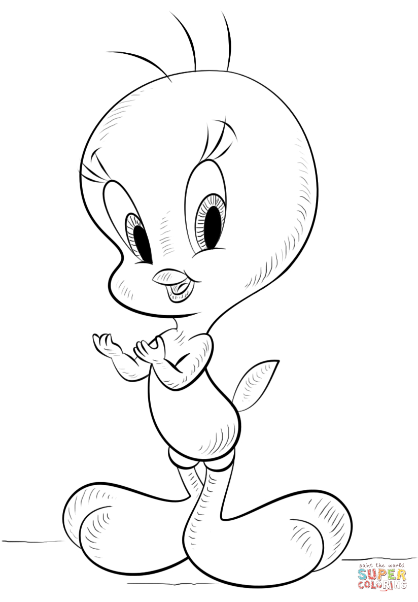 824x1186 Tweety Bird Coloring Pages Pretty Tweety Bird Coloring Pages