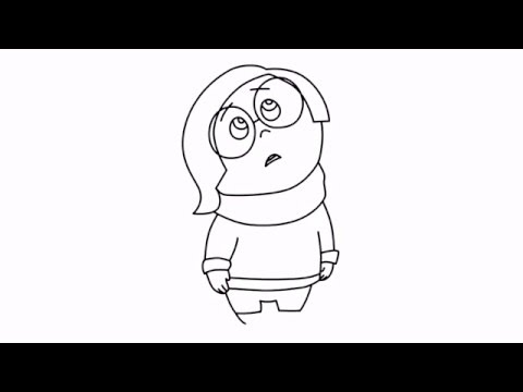 480x360 How To Draw Inside Out Characters Sadness Disney Pixar Drawings