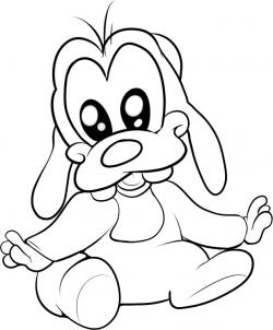 250x302 How To Draw How To Draw Baby Goofy