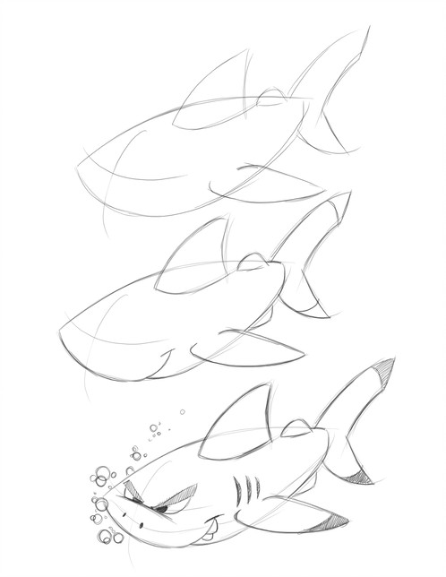 498x644 Draw 50 Cartoon Fish Graphic Design Studio Charlotte 1