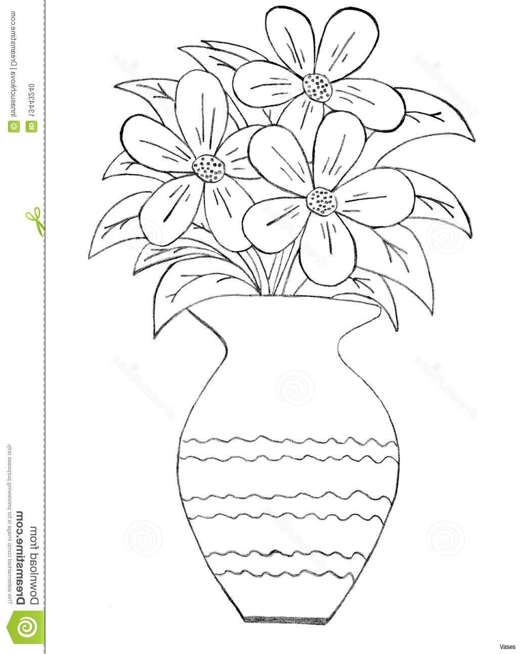 1035x1300 Drawn Vase 14h Vases How To Draw A Of Flowers Step By Pin Rose