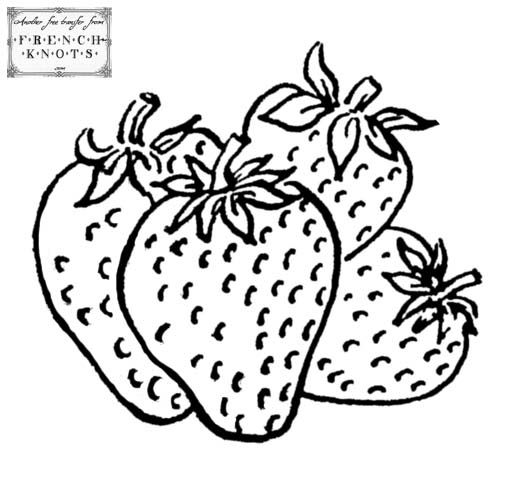 524x495 Drawn Strawberry Fruits And Vegetable