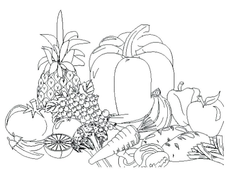 792x612 Vegetable Coloring Pages 15 In Addition To Fruit And Vegetable